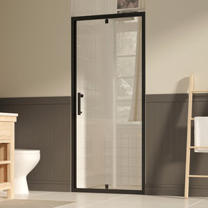 31-43 x 72 in Pivot Shower Door - 31-33 x 72 in / Matte Black view 1
