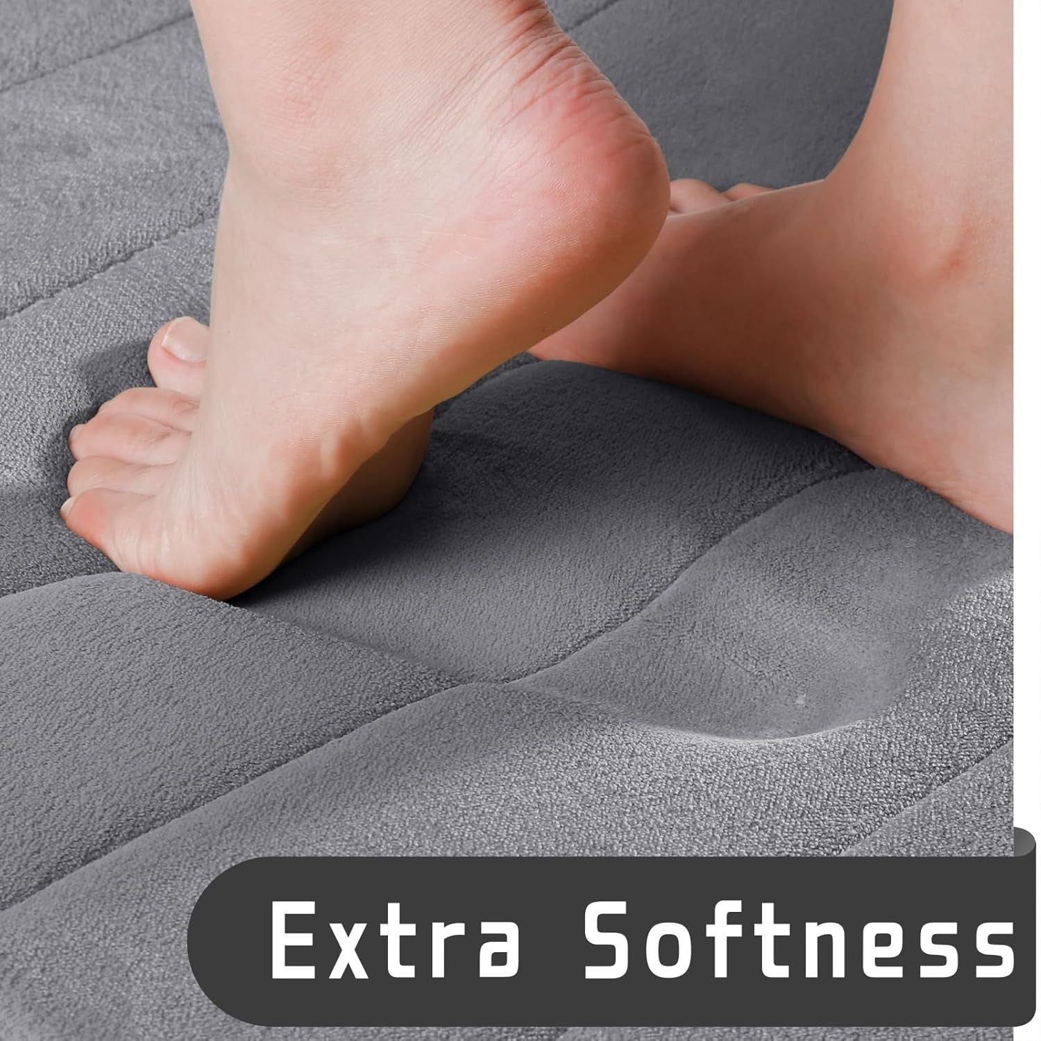 2-Piece Memory Foam Bath Rug Set – Soft, Absorbent, Quick-Dry & Machine Washable!