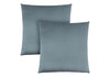 Pillows, Set Of 2, 18 X 18 Square, Insert Included, Decorative Throw, Accent, Sofa, Couch, Bedroom, Blue Hypoallergenic Polyester, Modern