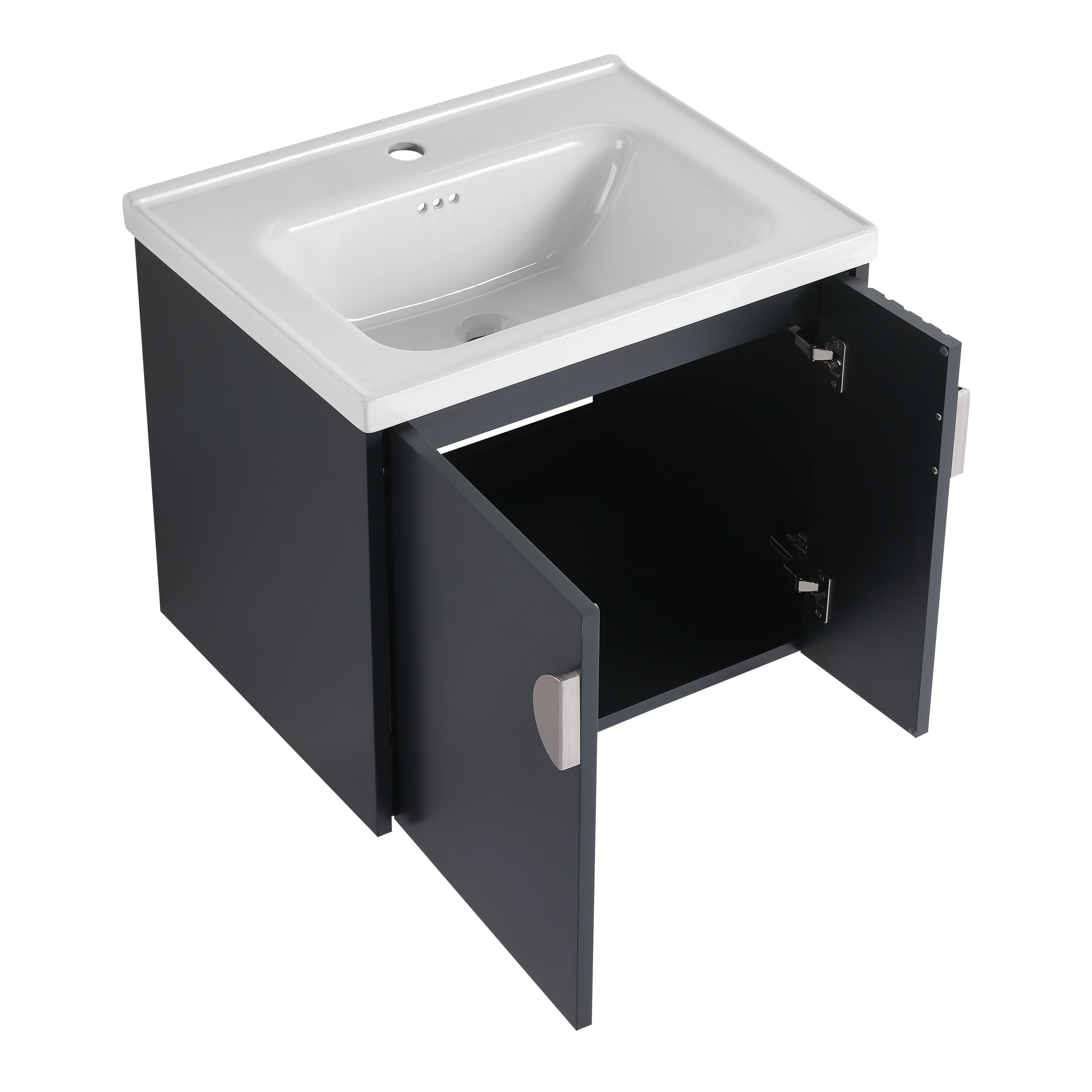 24 Inch Bathroom Vanity with Sink, For Small Bathroom, Bathroom Vanity with Soft Close Door