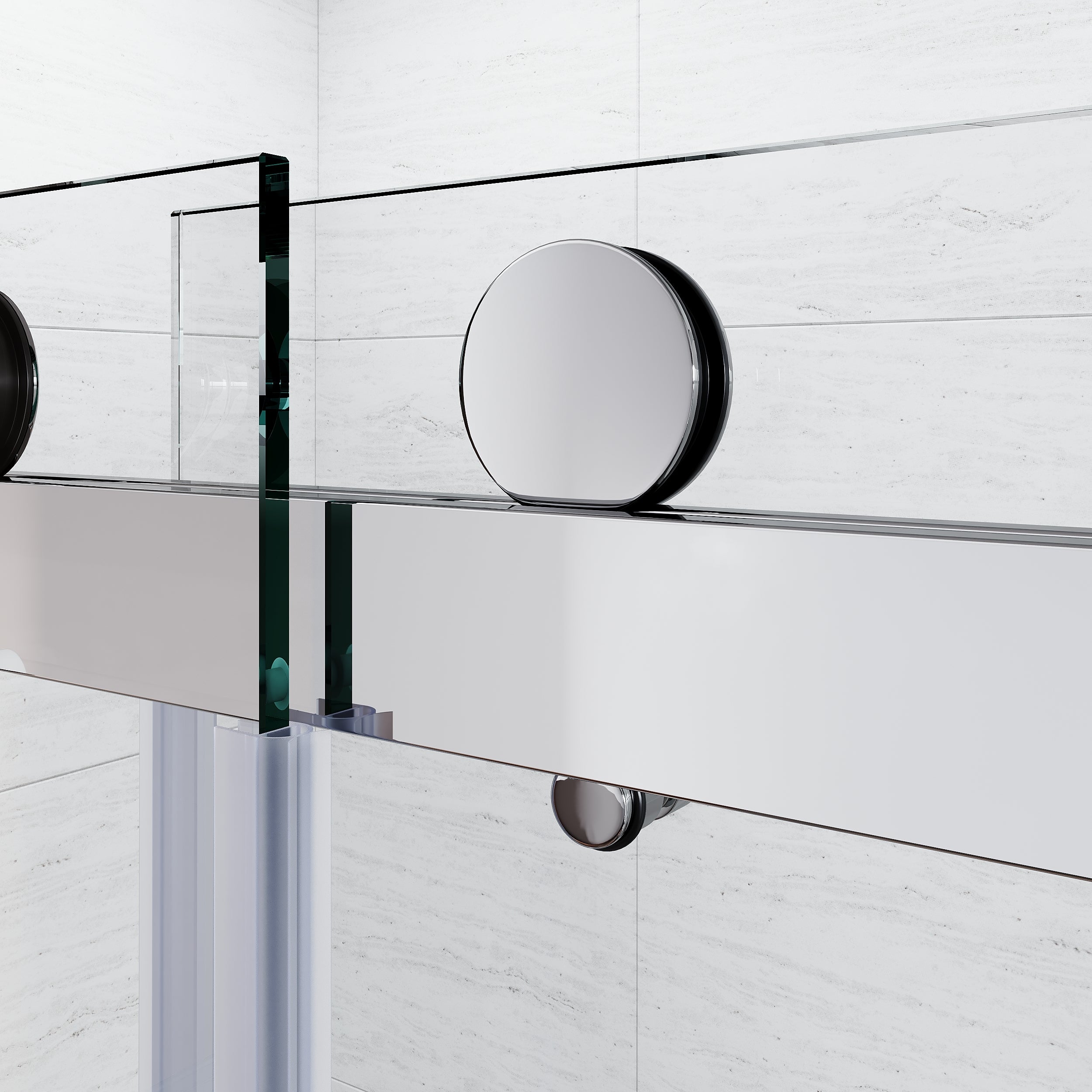 Frameless Sliding Bathtub Door 56-60"W x 62"H,Bypass Tub Glass Sliding Shower Doors