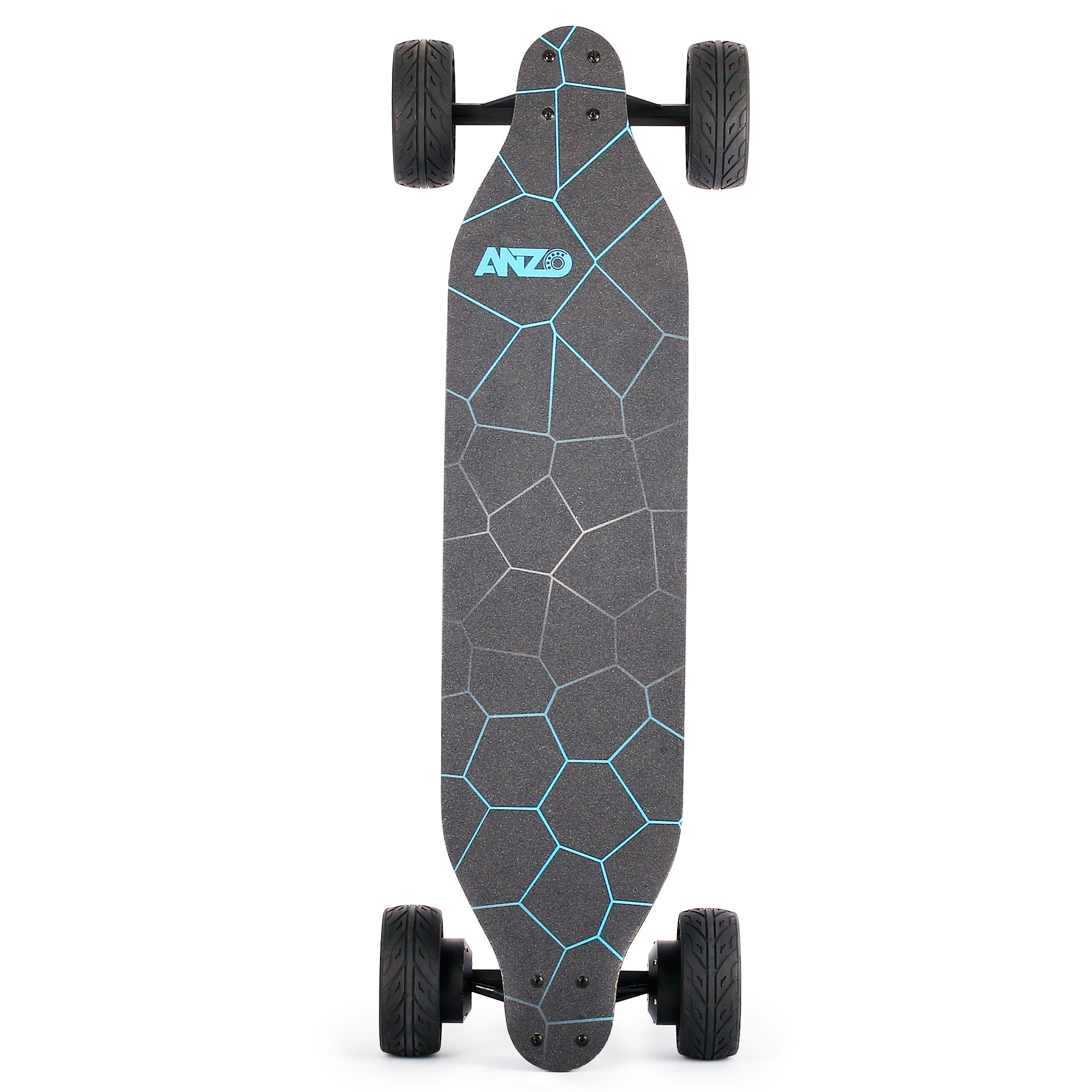 All terrain dual 1000*2 hub motor electric skateboard with 32mph max speed,25miles range,9600mah battery.