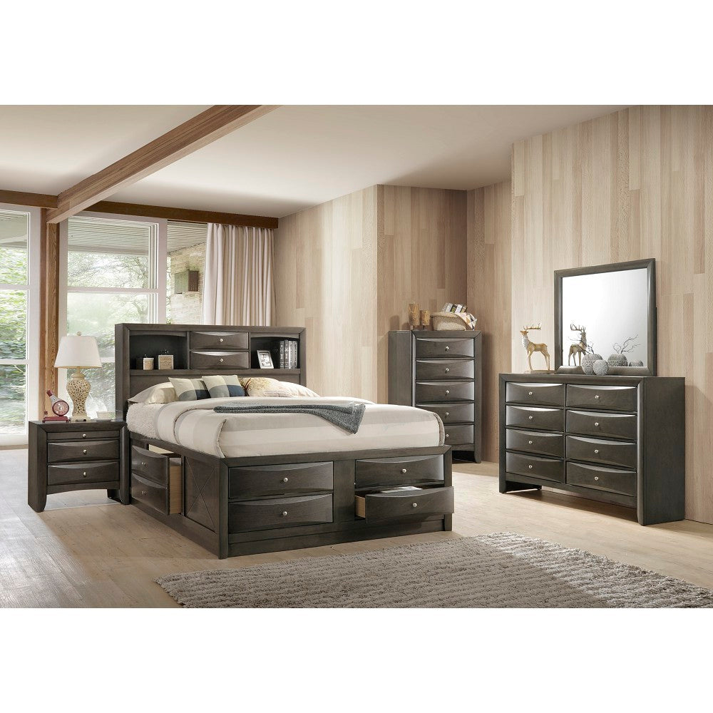 ACME Ireland Full Bed in Gray Oak 22710F