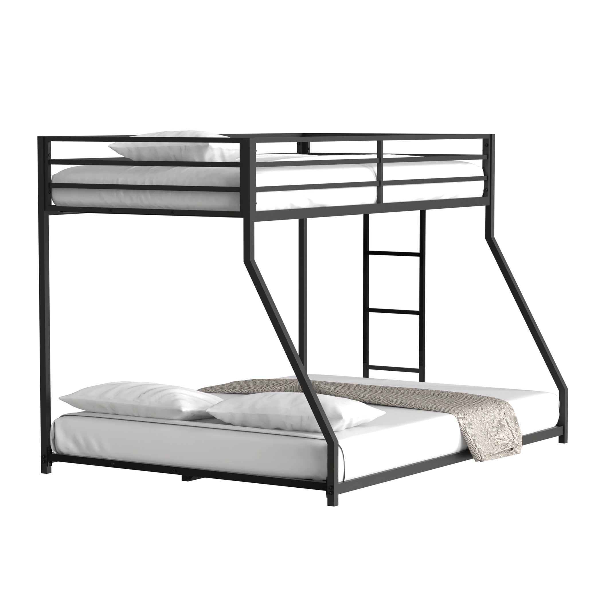 Same as original B083124171 Adam Sturdy Twin over Full Metal Bunk Black for Kids and Adult, Low Profile and Easy Climbing with Stable Ladder