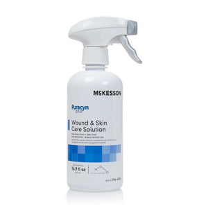 McKesson Puracyn Plus Wound Irrigation Skin Cleanser - 16.9 oz First Aid Solution | Effective for Cuts, Scrapes & Skin Irritation | Gentle & Non-Irritating