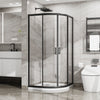 36 x 36 x 72 in Quarter-Round Sliding Shower Enclosure - 36 x 36 x 72 in / Matte Black view 1