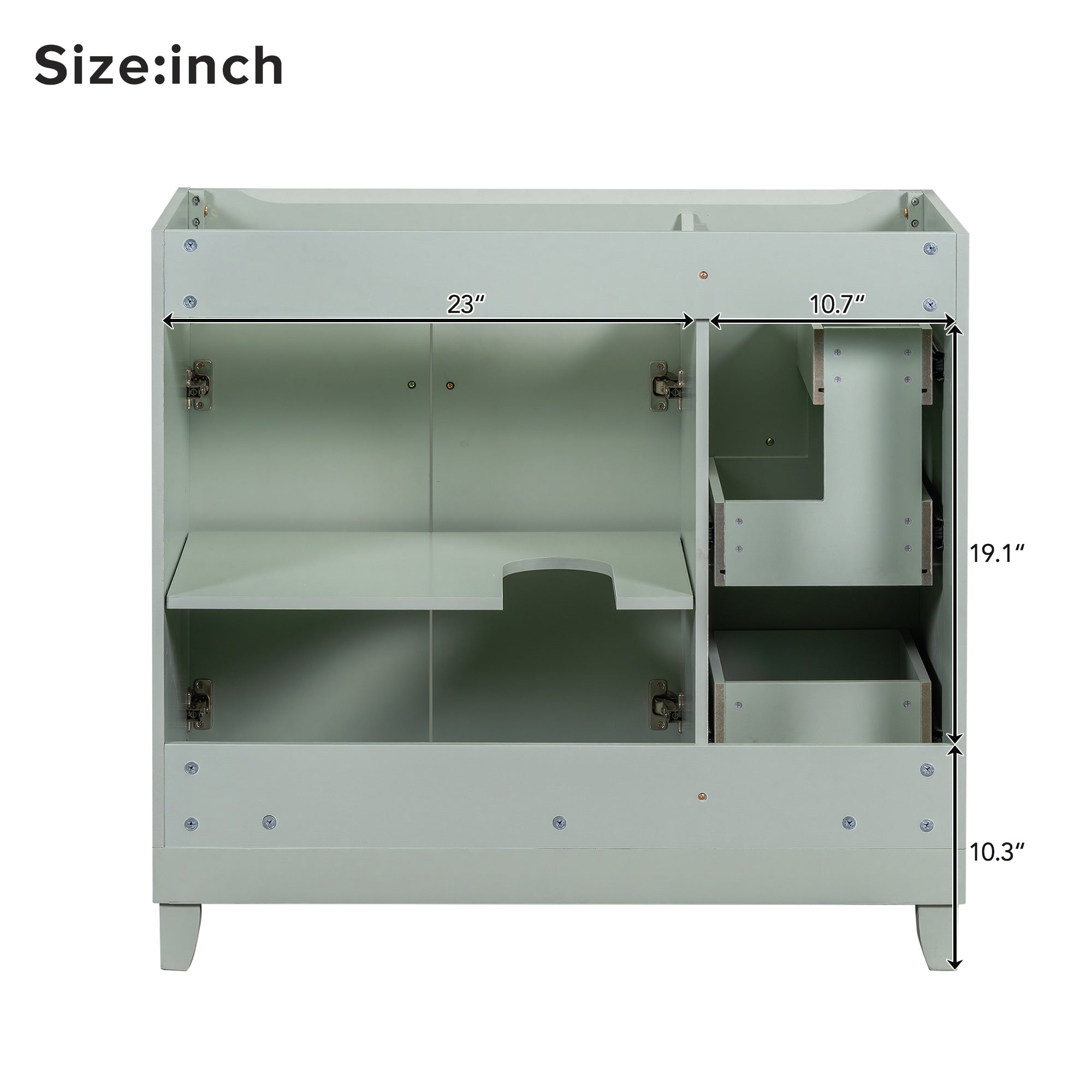 [Cabinet Only] 36" Green Bathroom Vanity(Sink not included)