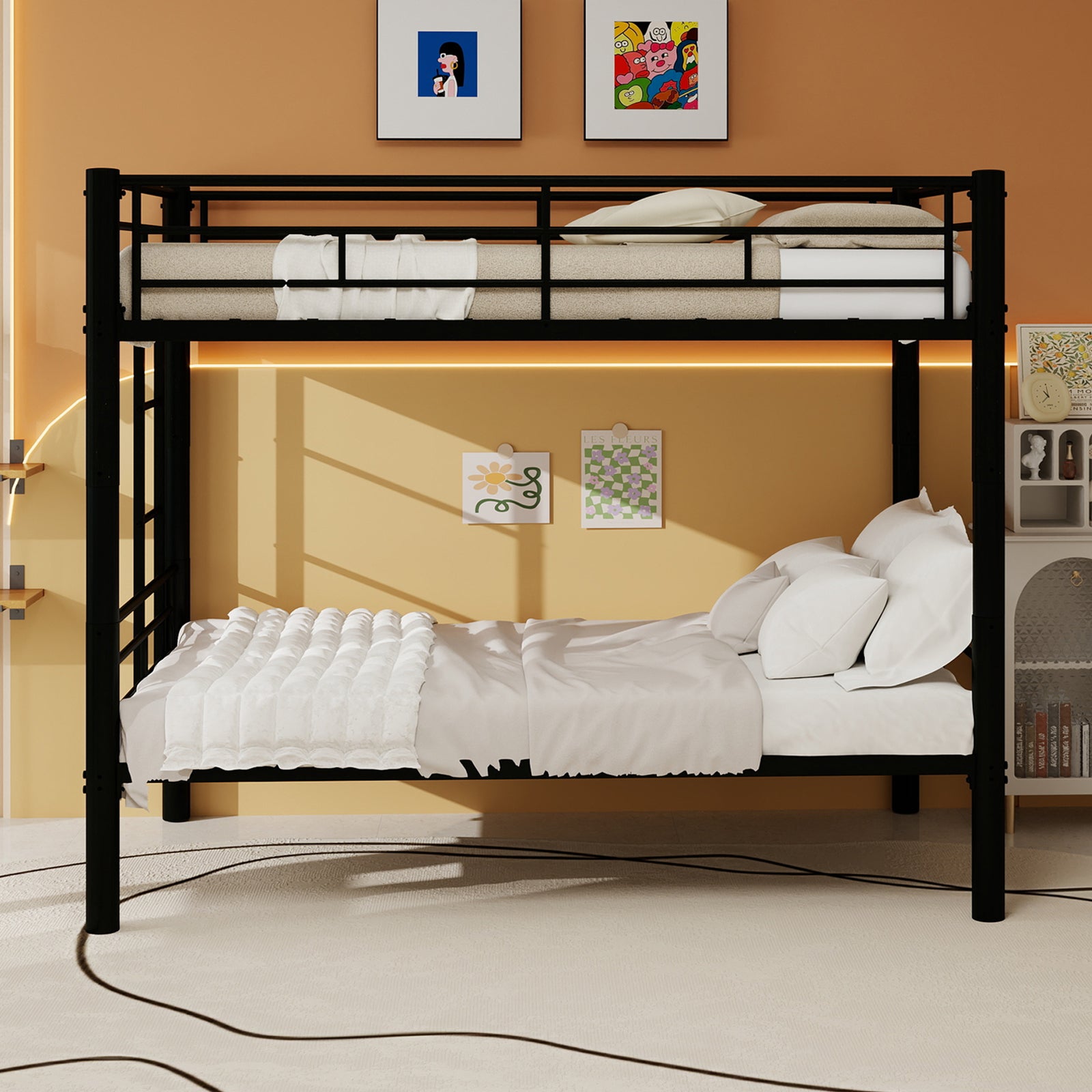 Twin Over Twin Convertible Metal Bunk Bed — supplier product image 4