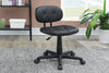 Modern 1pc Office Chair Black Tufted Design Upholstered Chairs with wheels