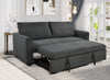 78 Inch 3 in 1 Convertible Sleeper Sofa Bed, Modern Fabric Loveseat Futon Sofa Couch w/Pullout Bed, Small Love Seat Lounge Sofa w/Reclining Backrest, Furniture for Living Room, Dark Gray