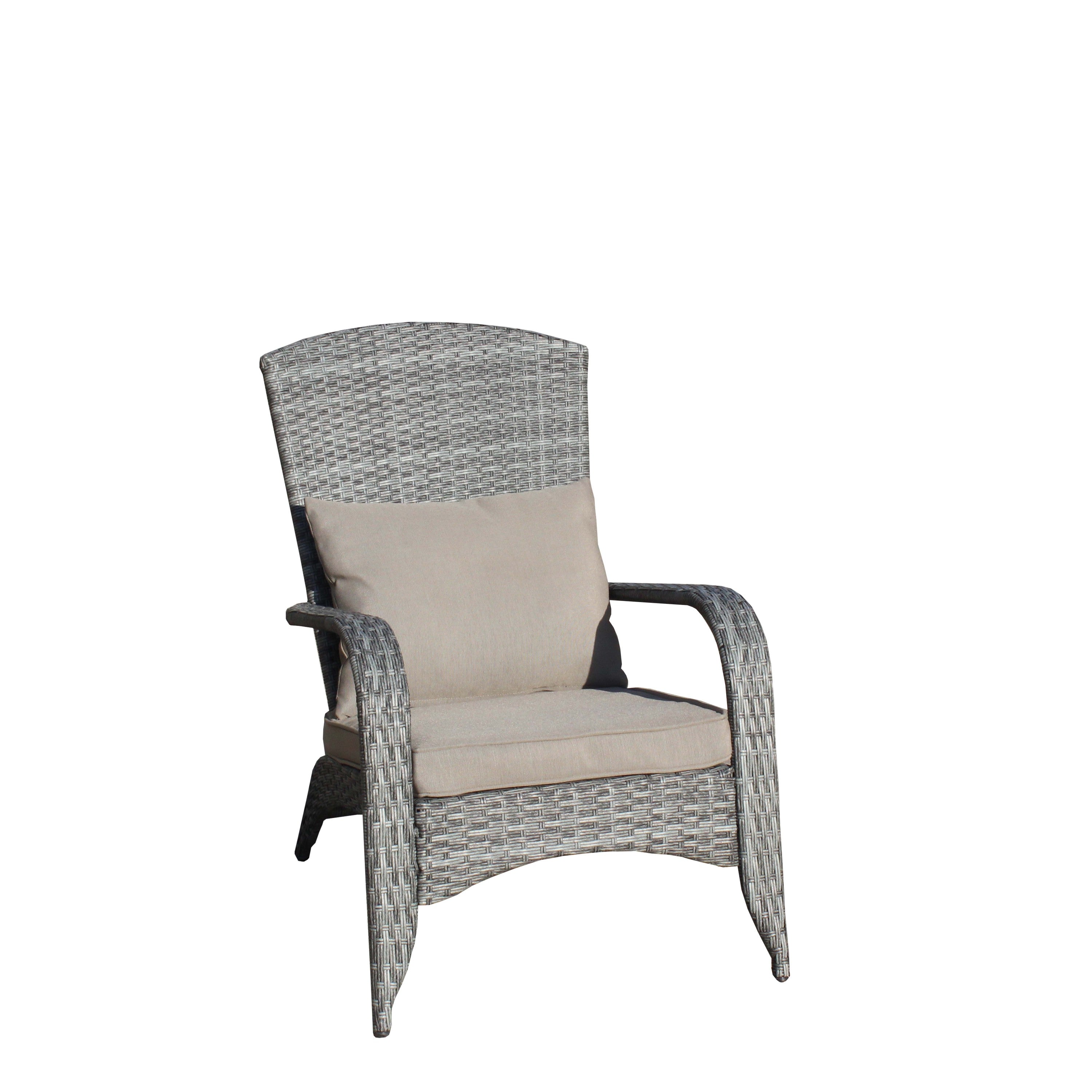 Patio Chair with Cushions( Grey Cushion)