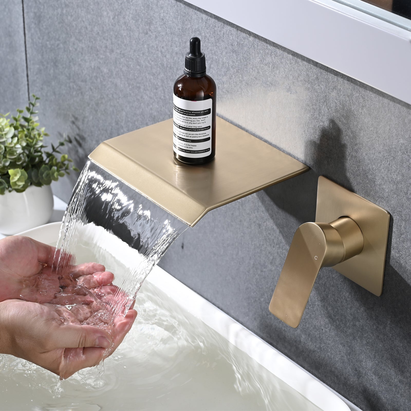 Waterfall Wall Mounted Tub Faucet