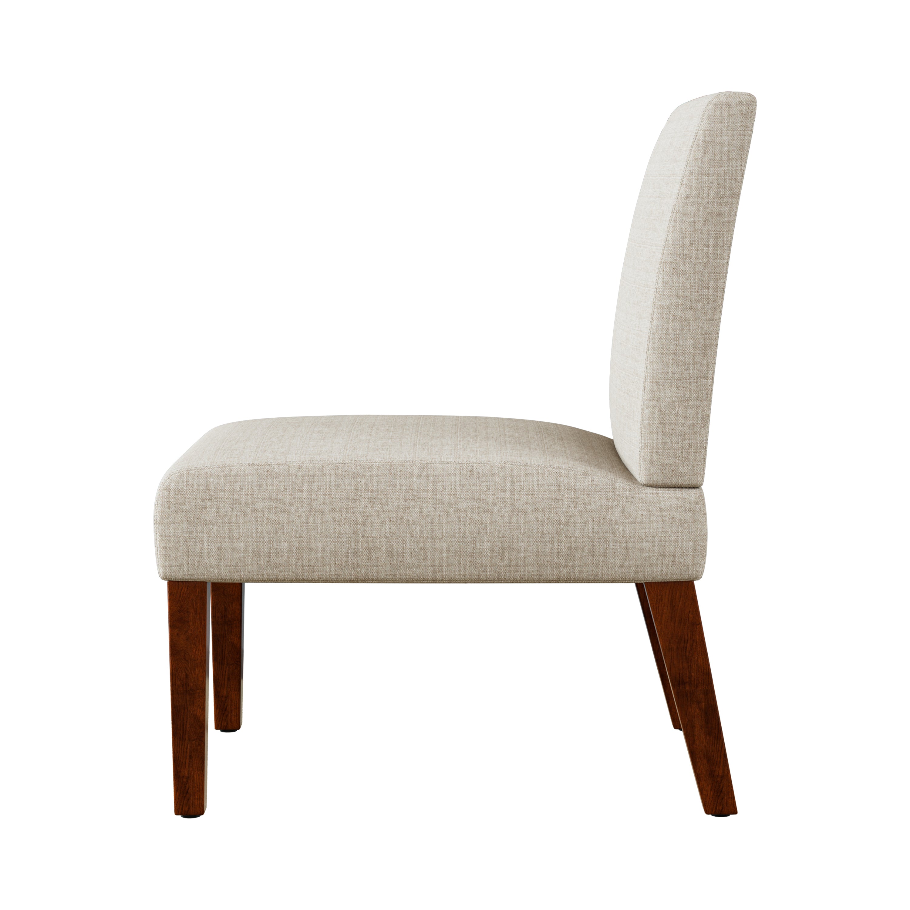 Fabric Accent Chair Set of 2 with Round Wood Table, Decorative Slipper Chair Vanity Chair for Bedroom Home Office, Corner Side Chair [Video]