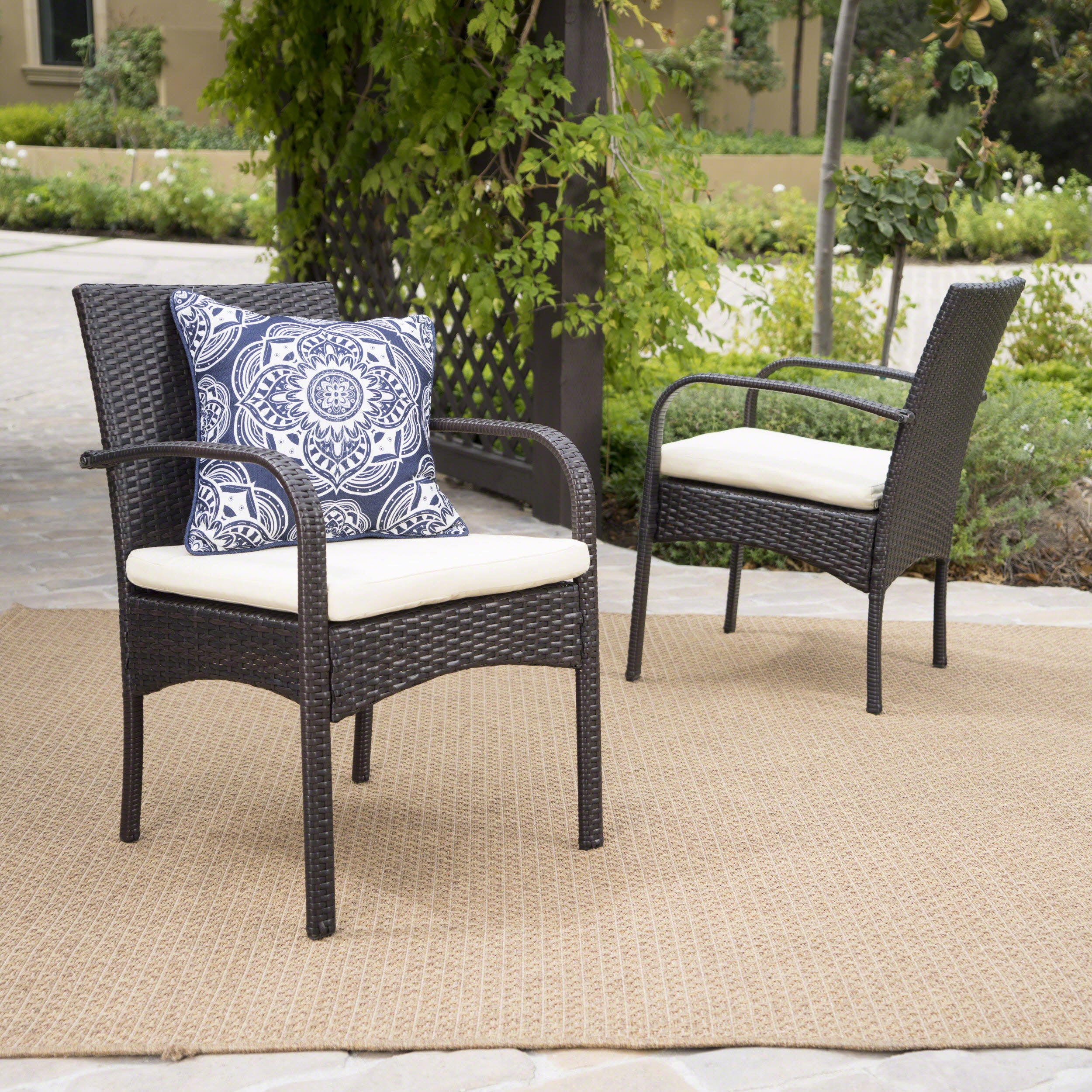 CORDOBA KD PE WICKER DINING CHAIR