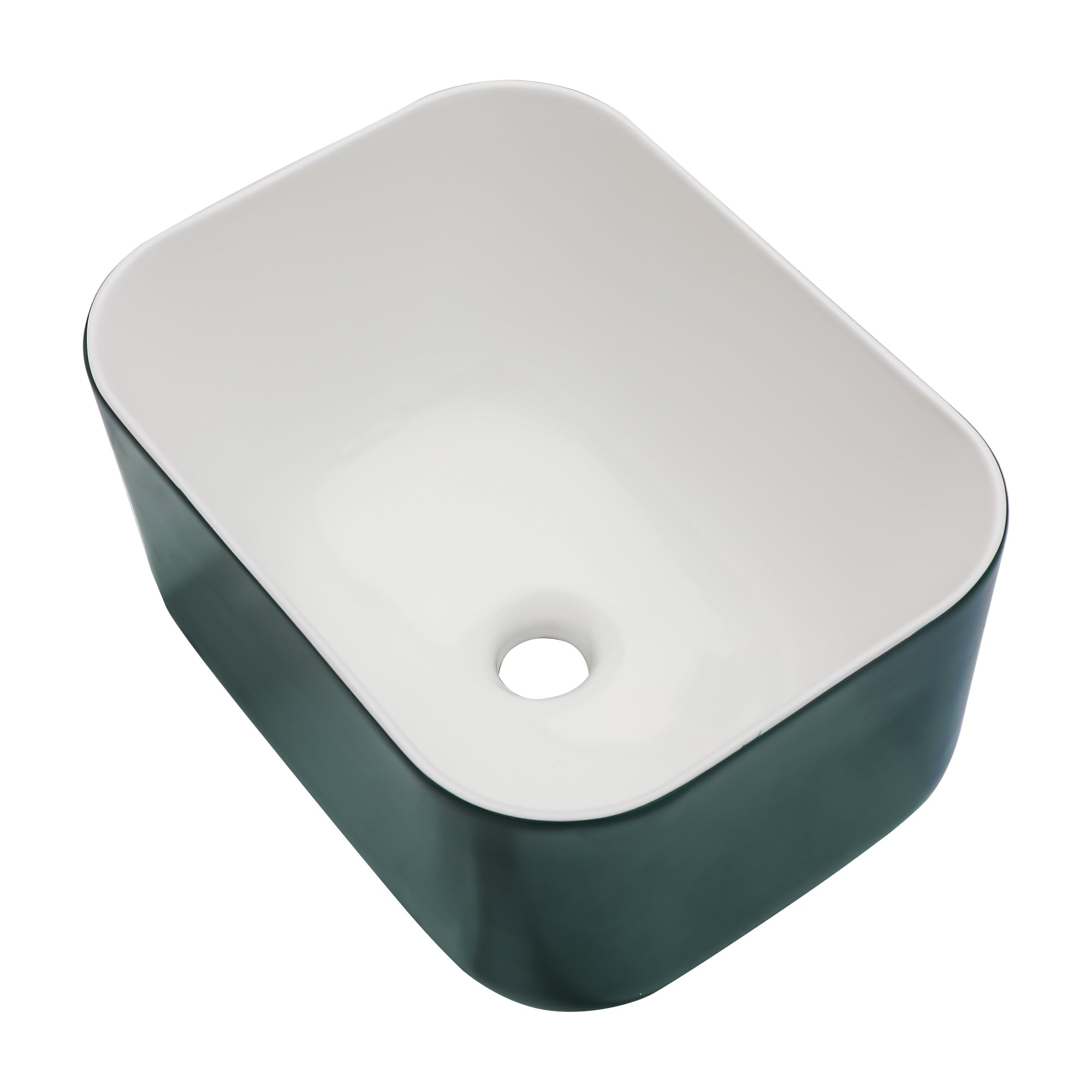 16x12 Inch Ceramic Square Vessel Bathroom Sink