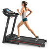 Fitshow App Home Foldable Treadmill with Incline, Folding Treadmill for Home Workout, Electric Walking Running Treadmill Machine 5" LCD Screen 250 LB Capacity Bluetooth Music