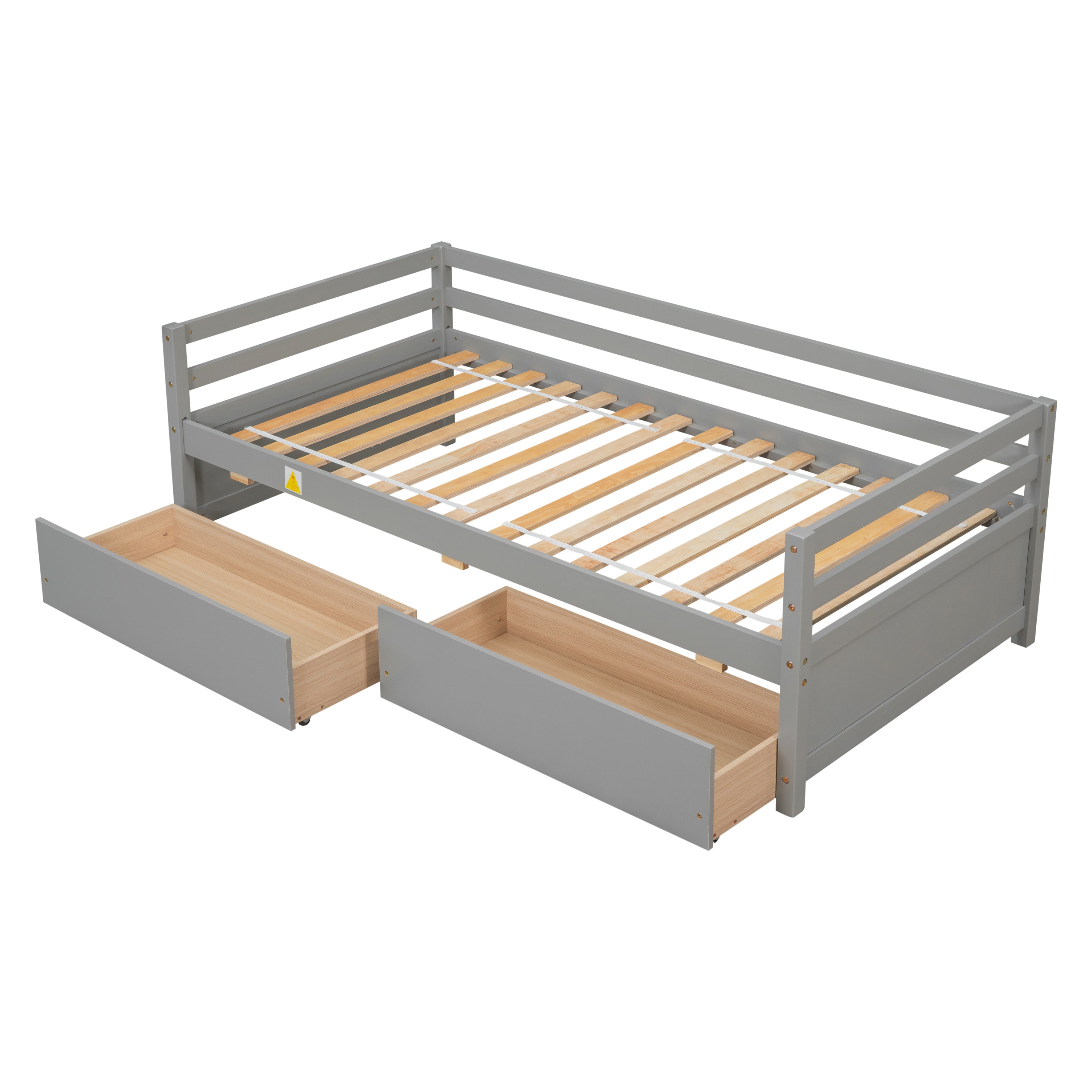 Daybed with two Storage Drawers ,Grey(Old SKU:W50450914)