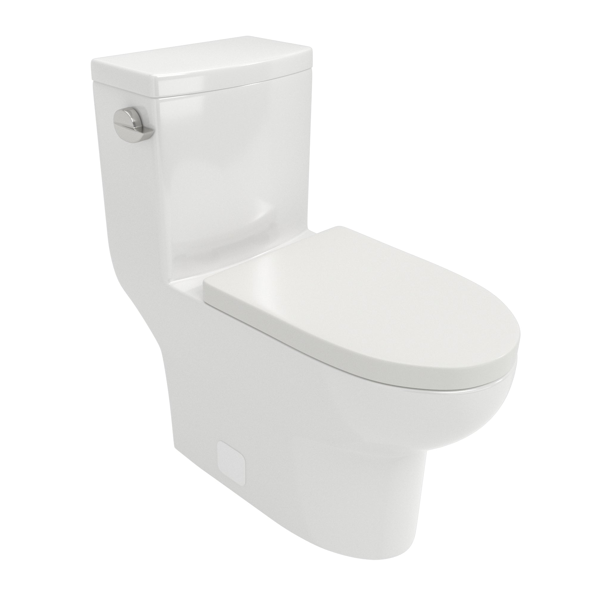 Ceramic One Piece Toilet,Single Flush with Soft Clsoing Seat