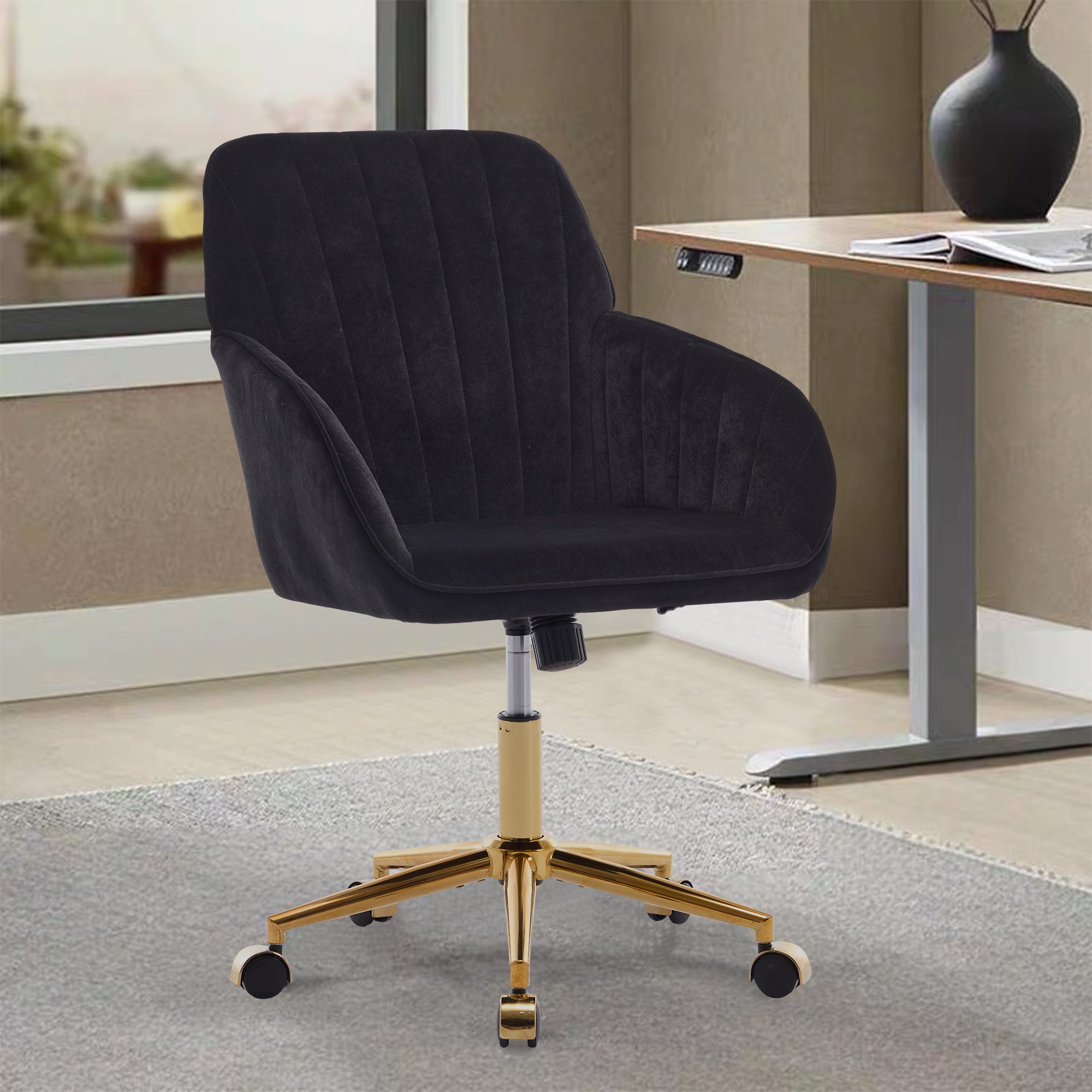 TY Adjustable Office Chair, Home Bedroom, Ergonomic Swivel Chair, Backrest Seat, Comfortable for Long Sitting