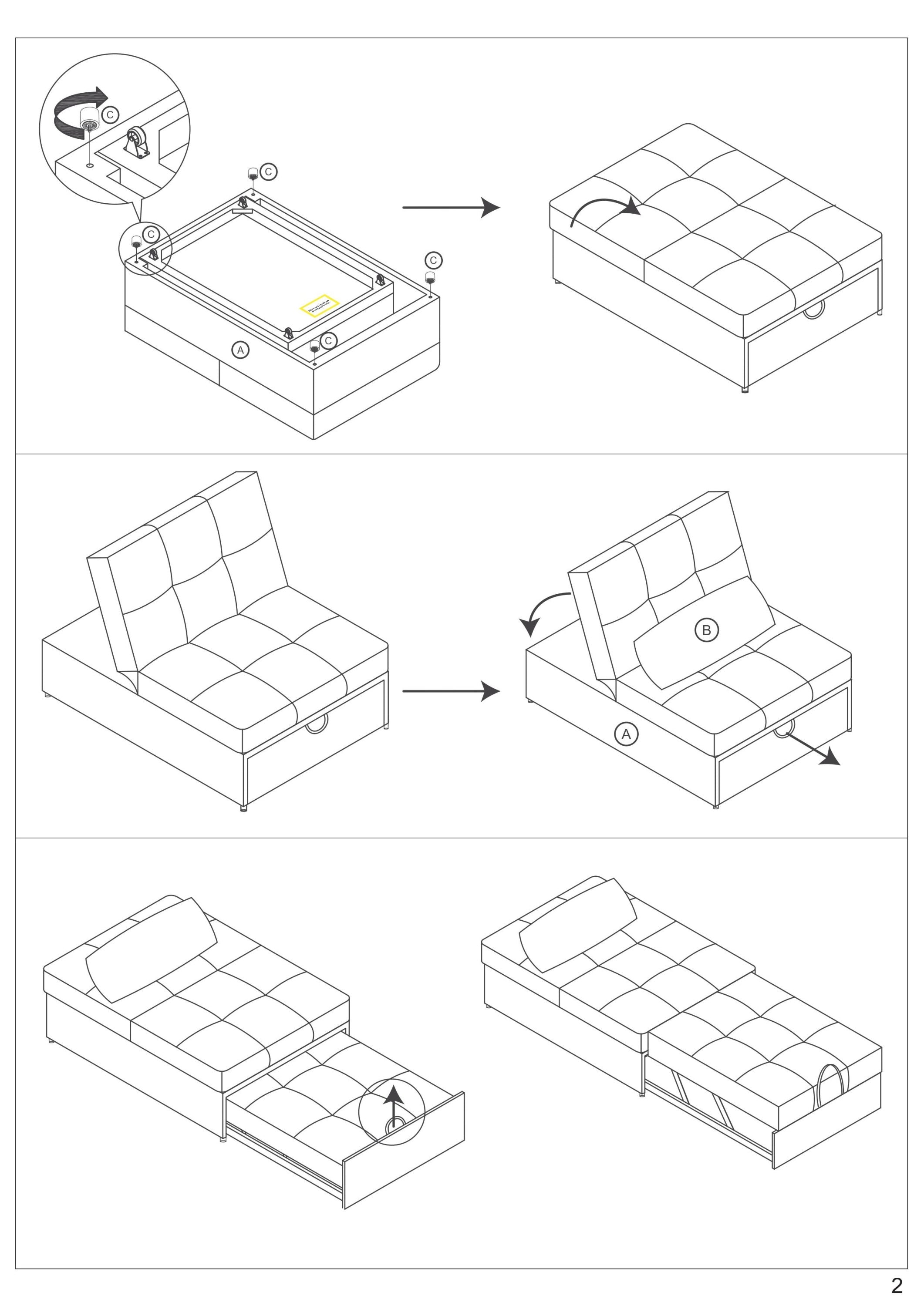 Contemporary White Color Sleeper Sofa Chair Pillow Plush Tufted Seat 1pc Convertible Sofa Sherpa Fabric Couch