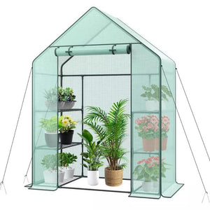 6 Shelves 3 Tiers Greenhouse Portable Mini Walk In Outdoor MINI Planter House