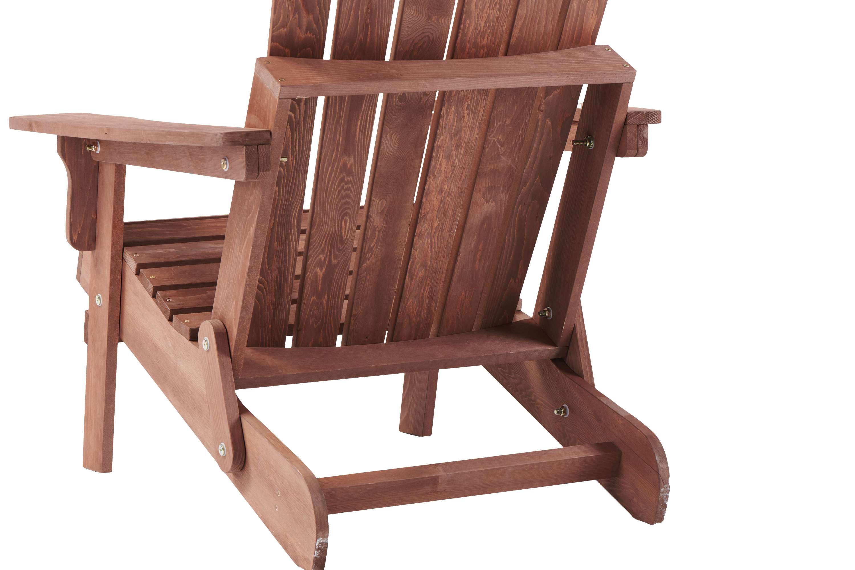 Oversize Wooden Outdoor Folding Adirondack Chair with Pre-Assembled BackRest & SeatBoard, Wood Patio Chair for Garden Backyard Porch Pool Deck Firepit