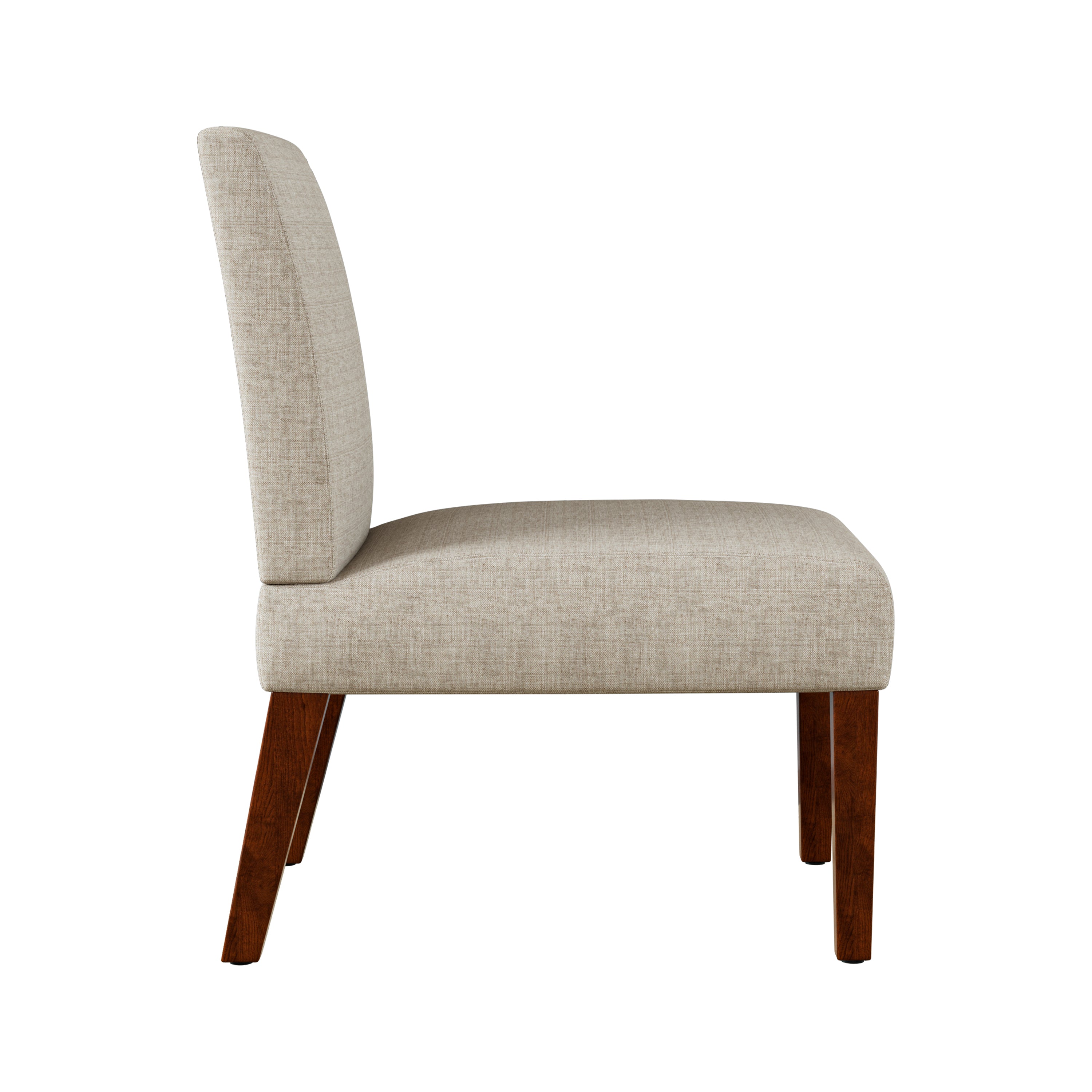 Fabric Accent Chair Set of 2 with Round Wood Table, Decorative Slipper Chair Vanity Chair for Bedroom Home Office, Corner Side Chair [Video]