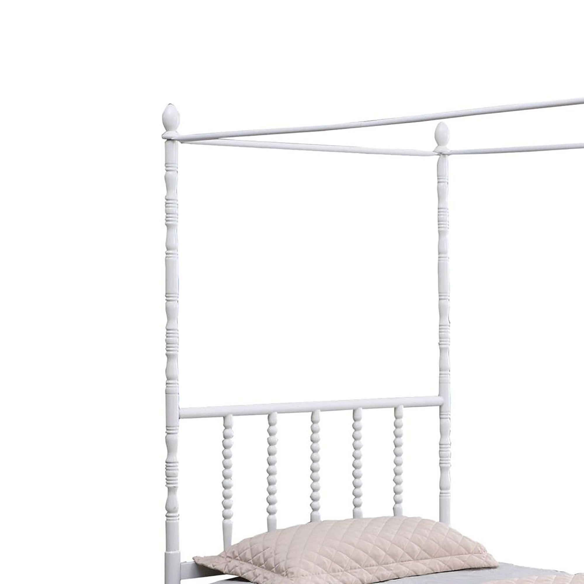 Betony White Twin Canopy Bed