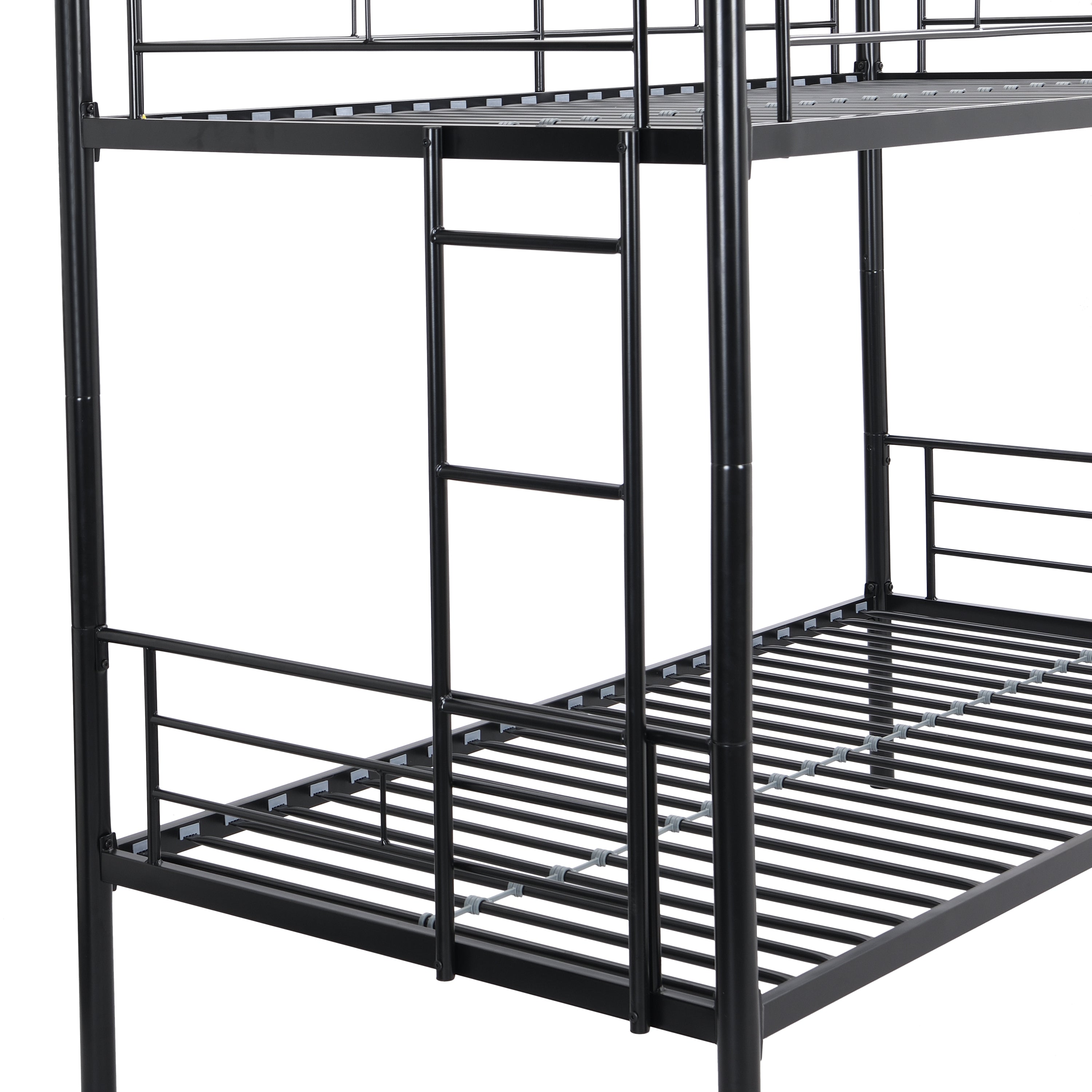 METAL BUNK BED BLACK