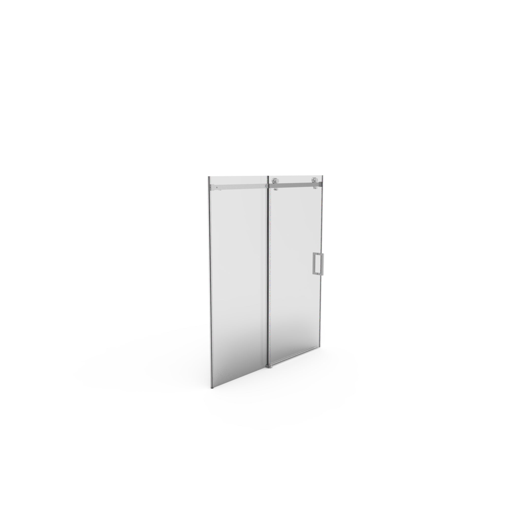 56"-60"W x 70"H Frameless Shower Door, Sliding Shower Door, with Premium 5/16"(8mm) Thick Tempered Glass Shower Enclosure,Double Side Easy Clean Coat,Brushed Nickel Finished With Buffer