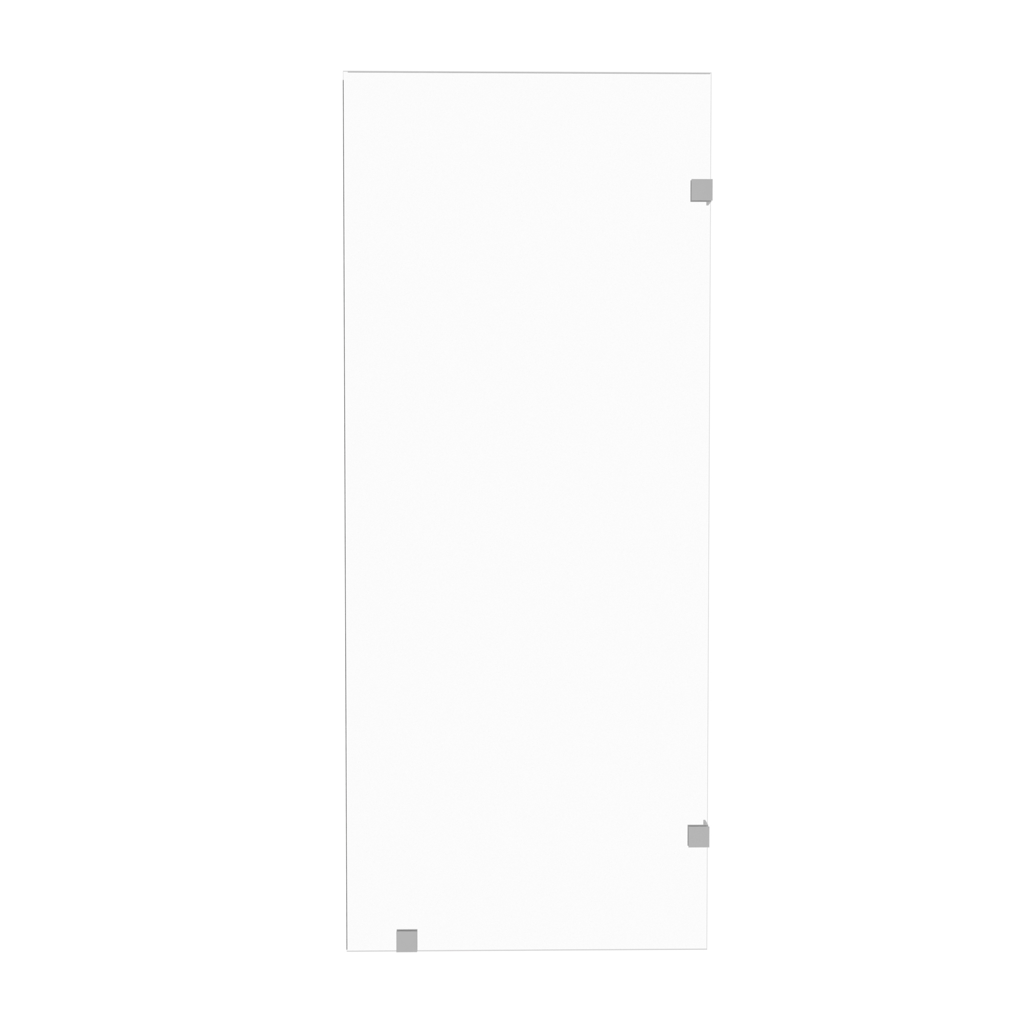 30-32 x 72 in Frameless Fixed Shower Panel - 30 x 72 in / Brushed Chrome view 6