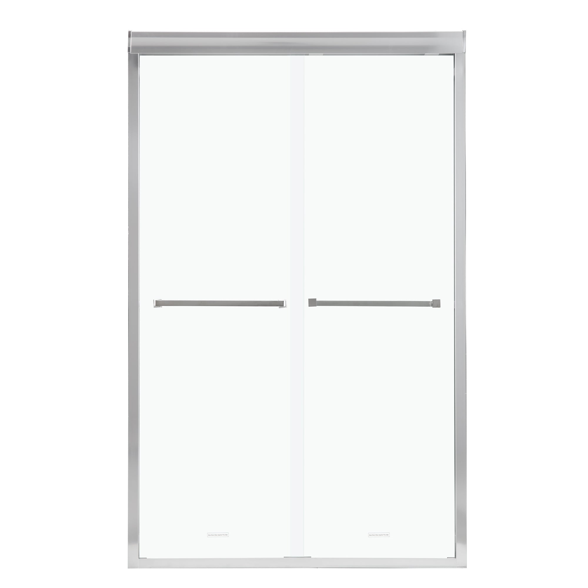 Shower Door 48" W x 76"H Semi-Frameless Bypass Sliding Shower Enclosure, Chrome