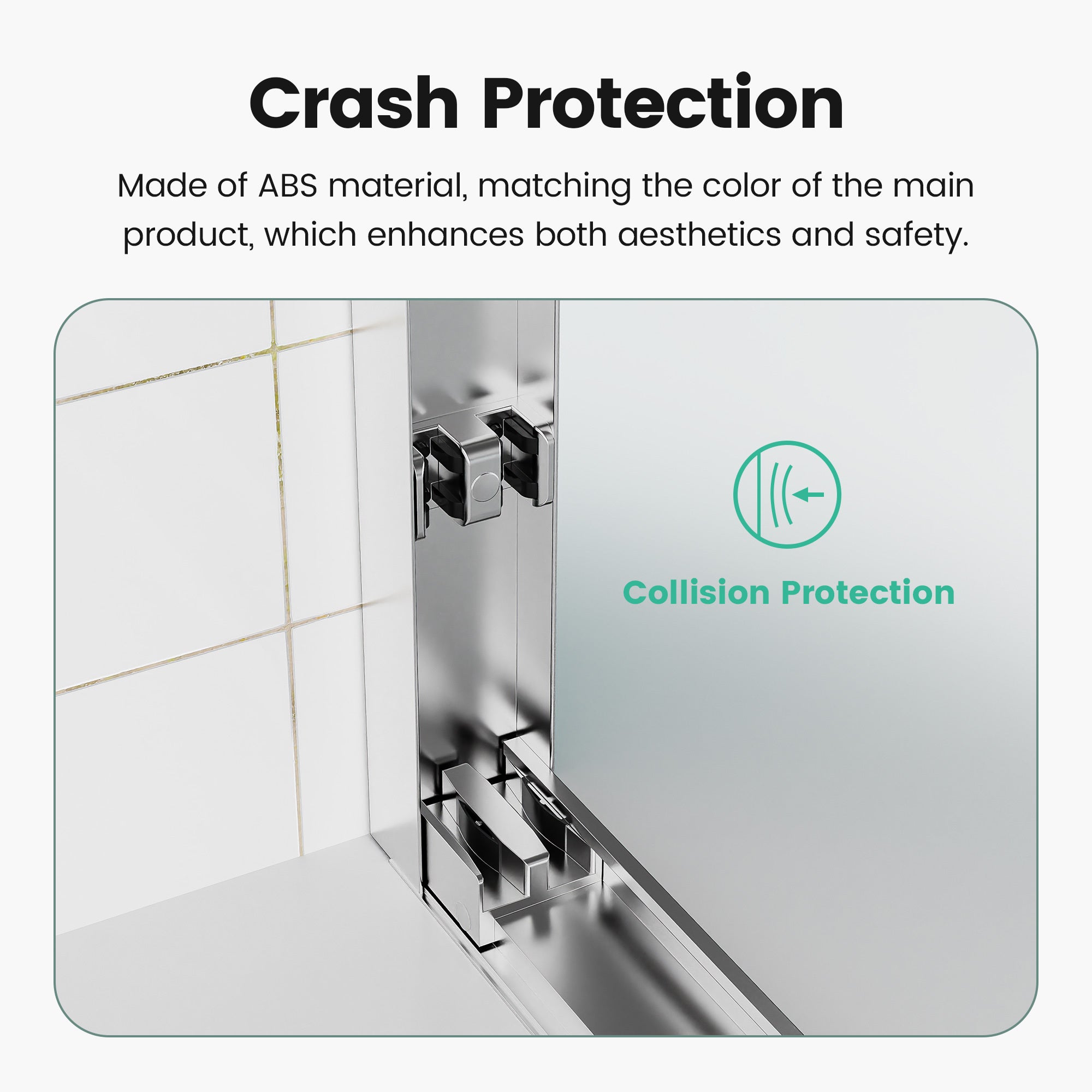 56"-60"W*72" H  Semi-Frameless Double Sliding Shower Door, Bypass Shower Door, 1/4" (6mm) Thick SGCC Tempered Glass Door,  Chrome