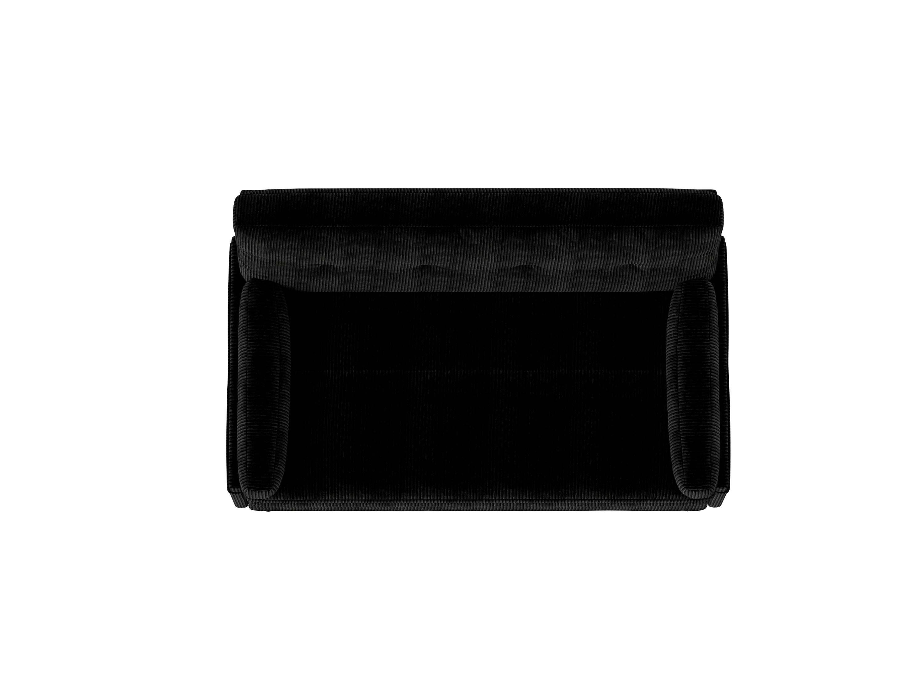 Black 2 seater sofa sleeper with recline fuction