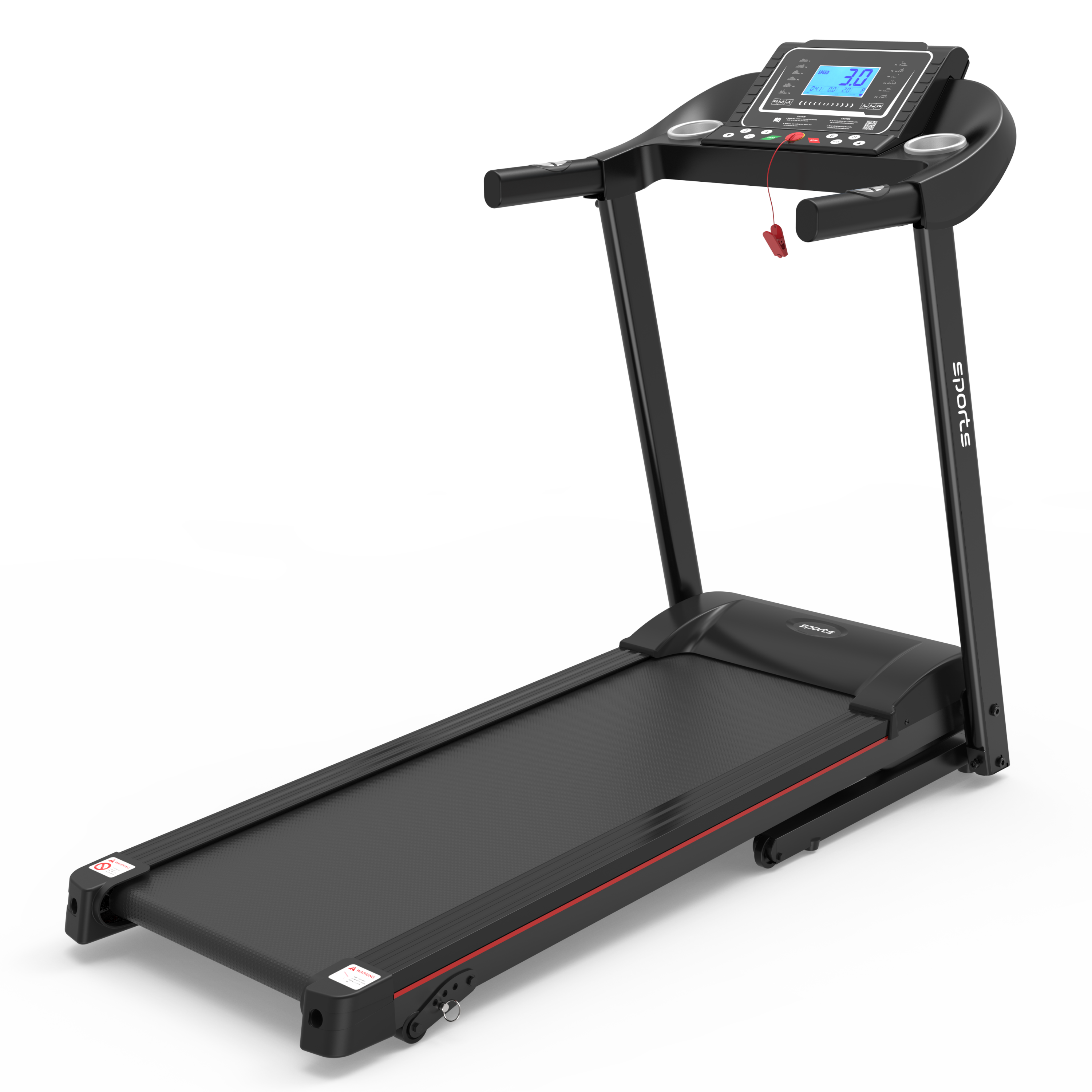 Fitshow App Home Foldable Treadmill with Incline, Folding Treadmill for Home Workout, Electric Walking Running Treadmill Machine 5" LCD Screen 250 LB Capacity Bluetooth Music