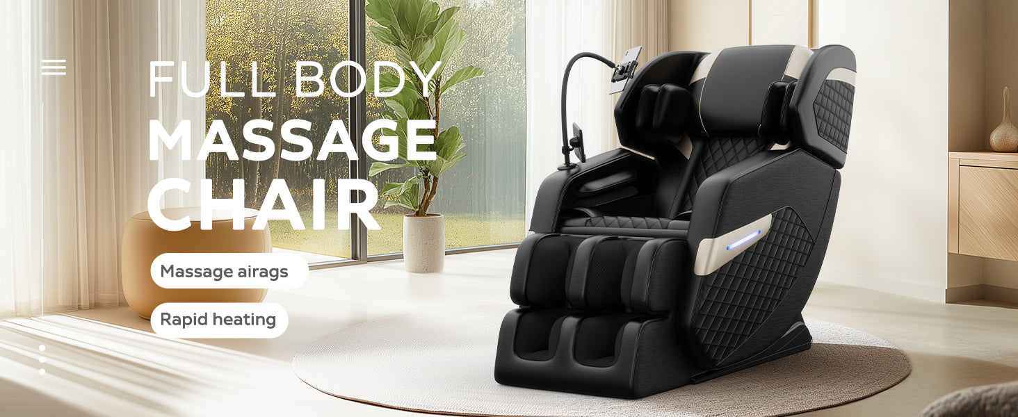 2024 Massage Chair Recliner with Zero Gravity with Full Body Air Pressure