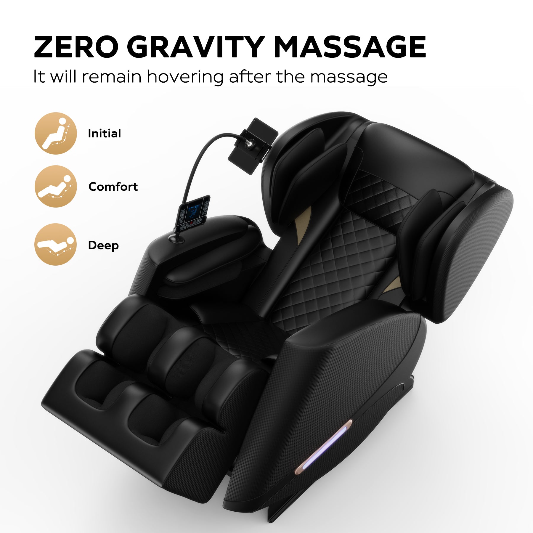 2024 Massage Chair Recliner with Zero Gravity with Full Body Air Pressure