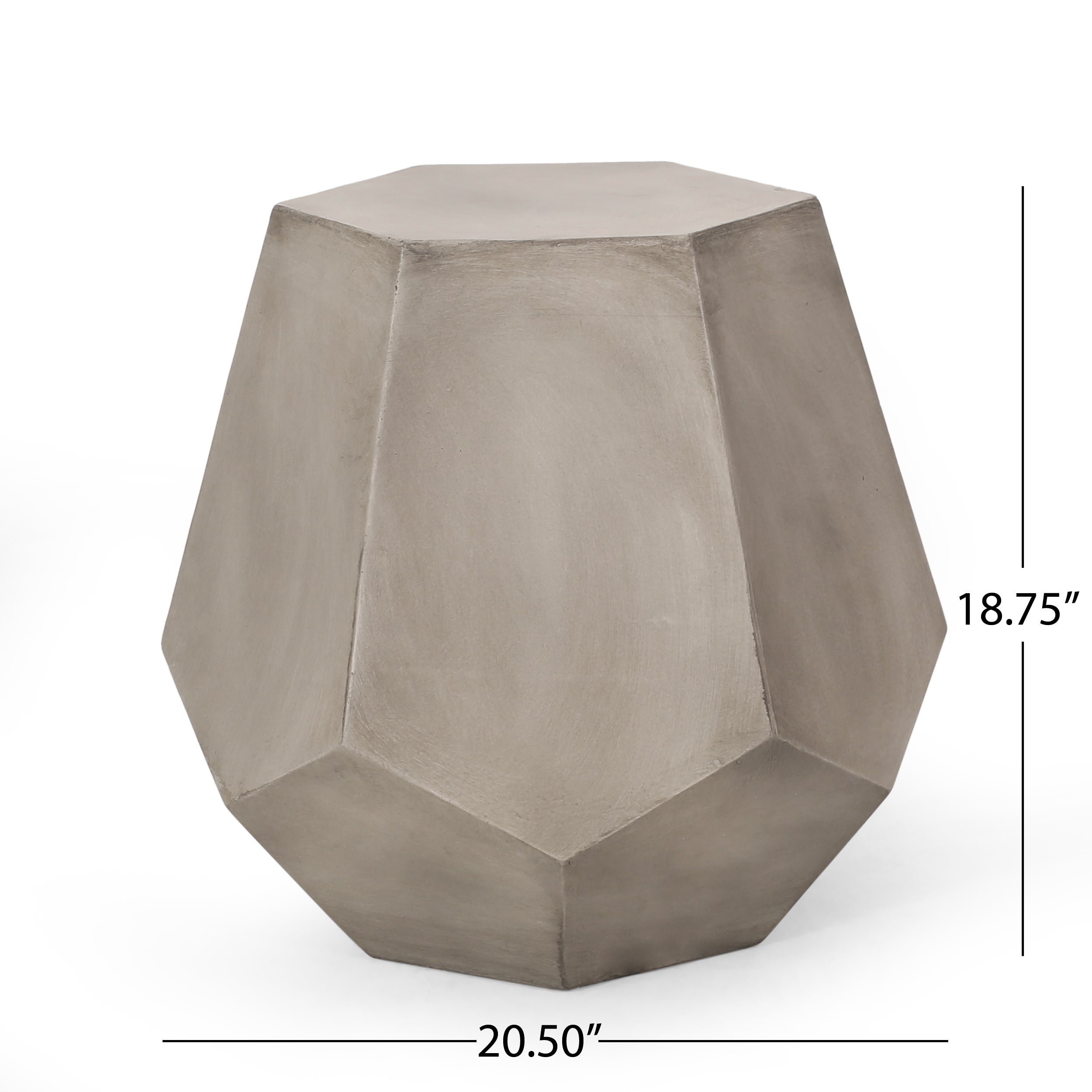 Outdoor CALGARY SIDE TABLE,Light Grey