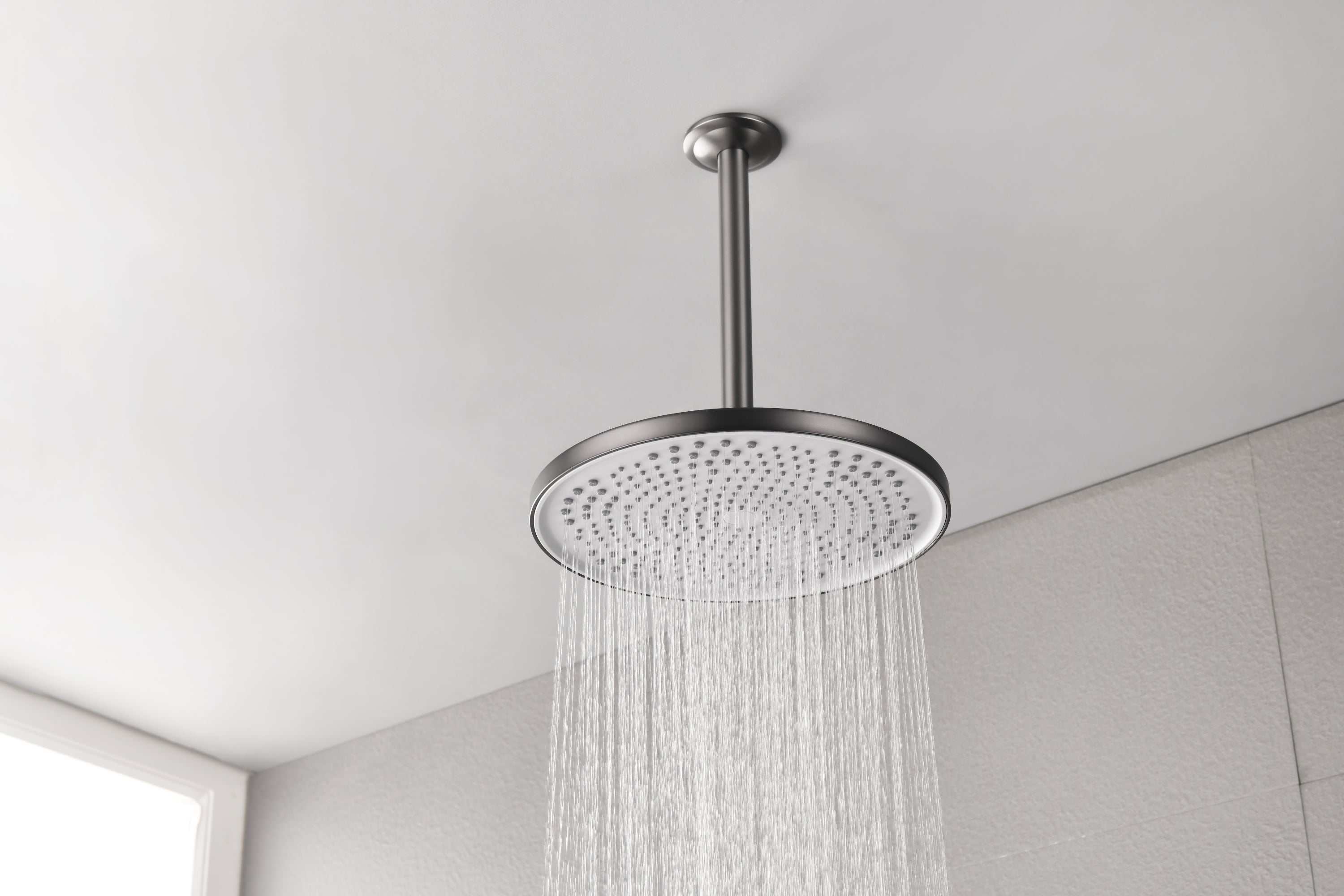 Shower Head - High Pressure Rain - Luxury Modern Look - No Hassle Tool-less 1-Min