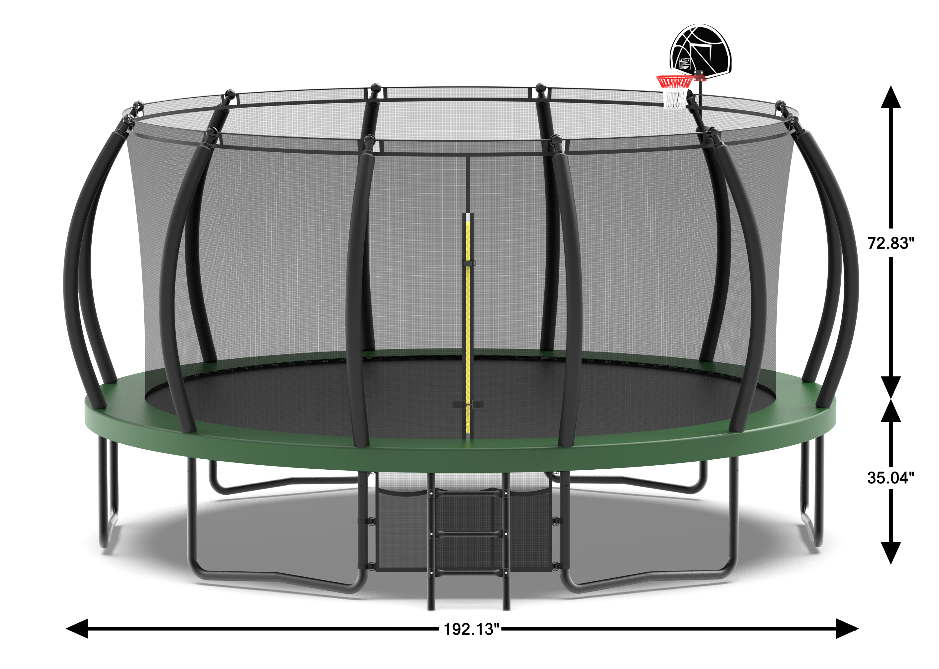 16FT Trampolines green