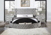 ACME Gaiva Queen Bed w/Storage, Gray Velvet BD00967Q