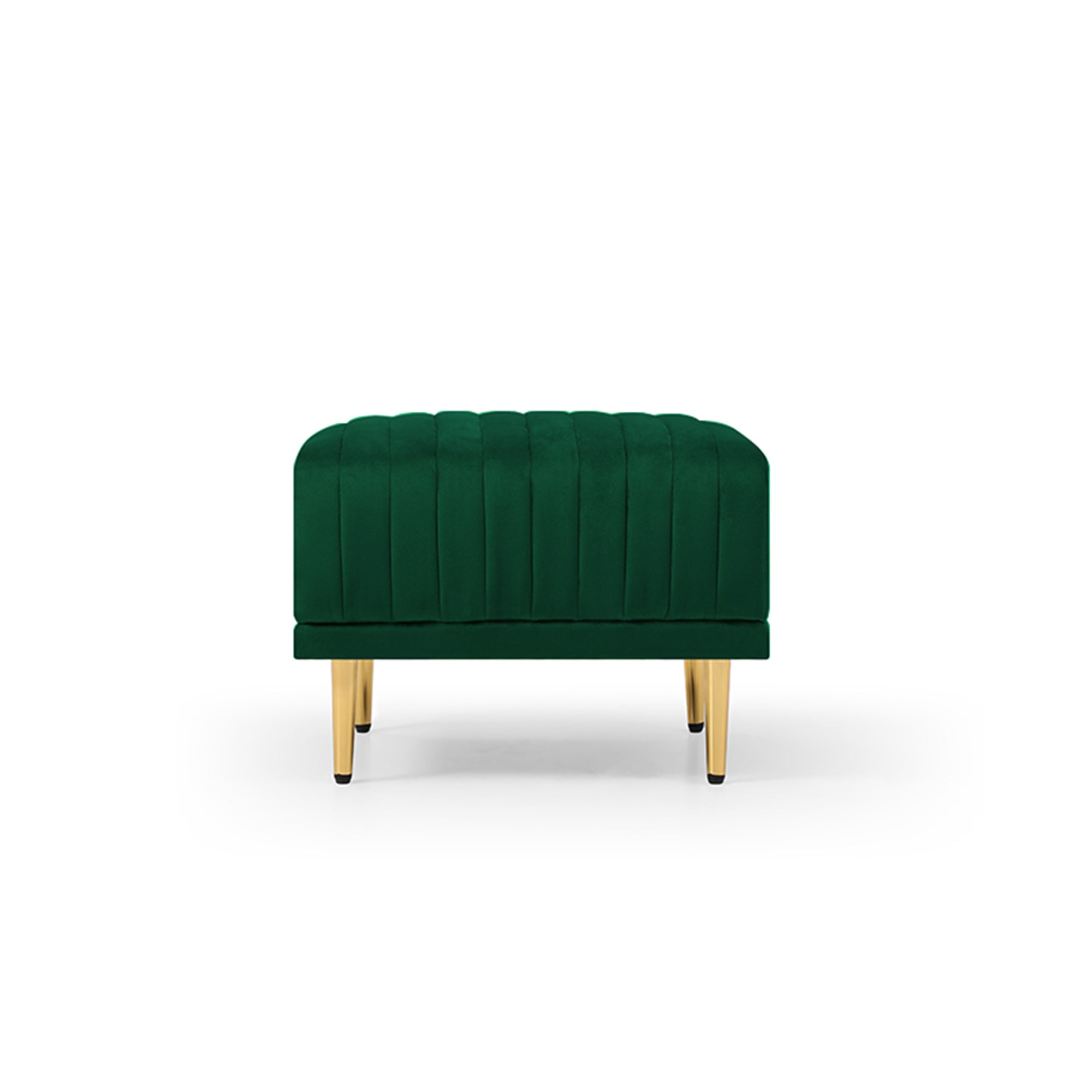 Ottoman Bench for big sofas or Living room Sofas Green Velvet