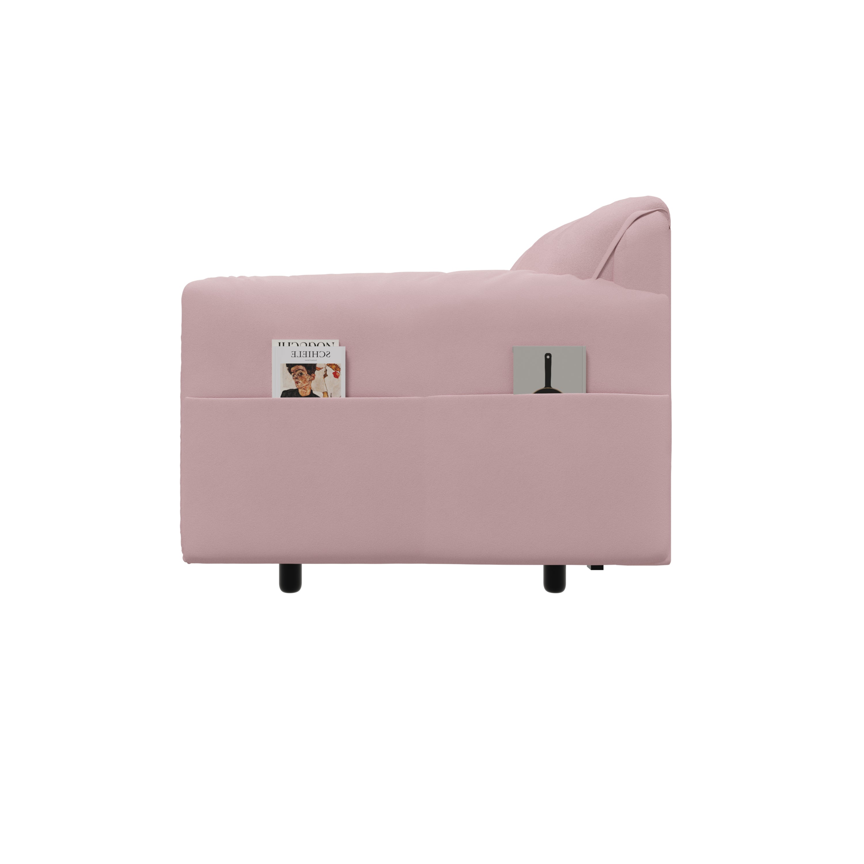 63.8" Queen Pull Out Sofa Bed, 3-in-1 Convertible Sleeper Sofa with Side Storage,Multi-Functional Velvet Loveseat Bed for Living Room,Bedroom,Apartment,Office,Pink