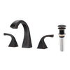 2-Handle Bathroom Sink Faucet with Drain, Oil Rubbed Bronze