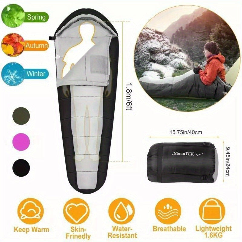 Sleeping Bags for Backpacking Hiking Mummy Camping Bags Cotton Liner Breathable