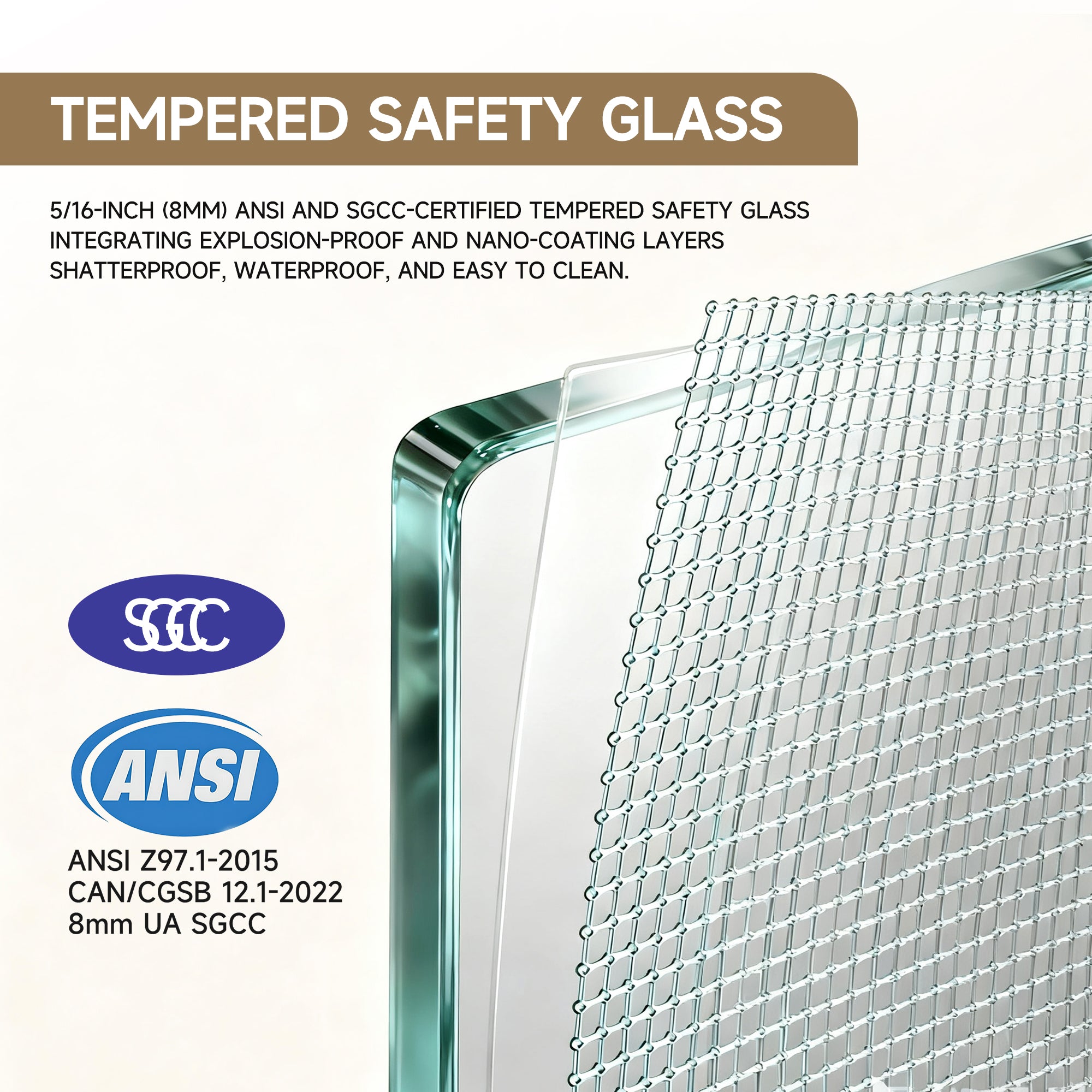60 x 60 in Frameless Double Sliding Tub Door - 60 x 60 in / Clear Glass / Matte Black view 5