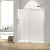 44-48"W x 76"H  (+56 to 60 in. W x 76 in. H) Double Sliding Frameless Soft-Close Shower Door 23D02-48BN