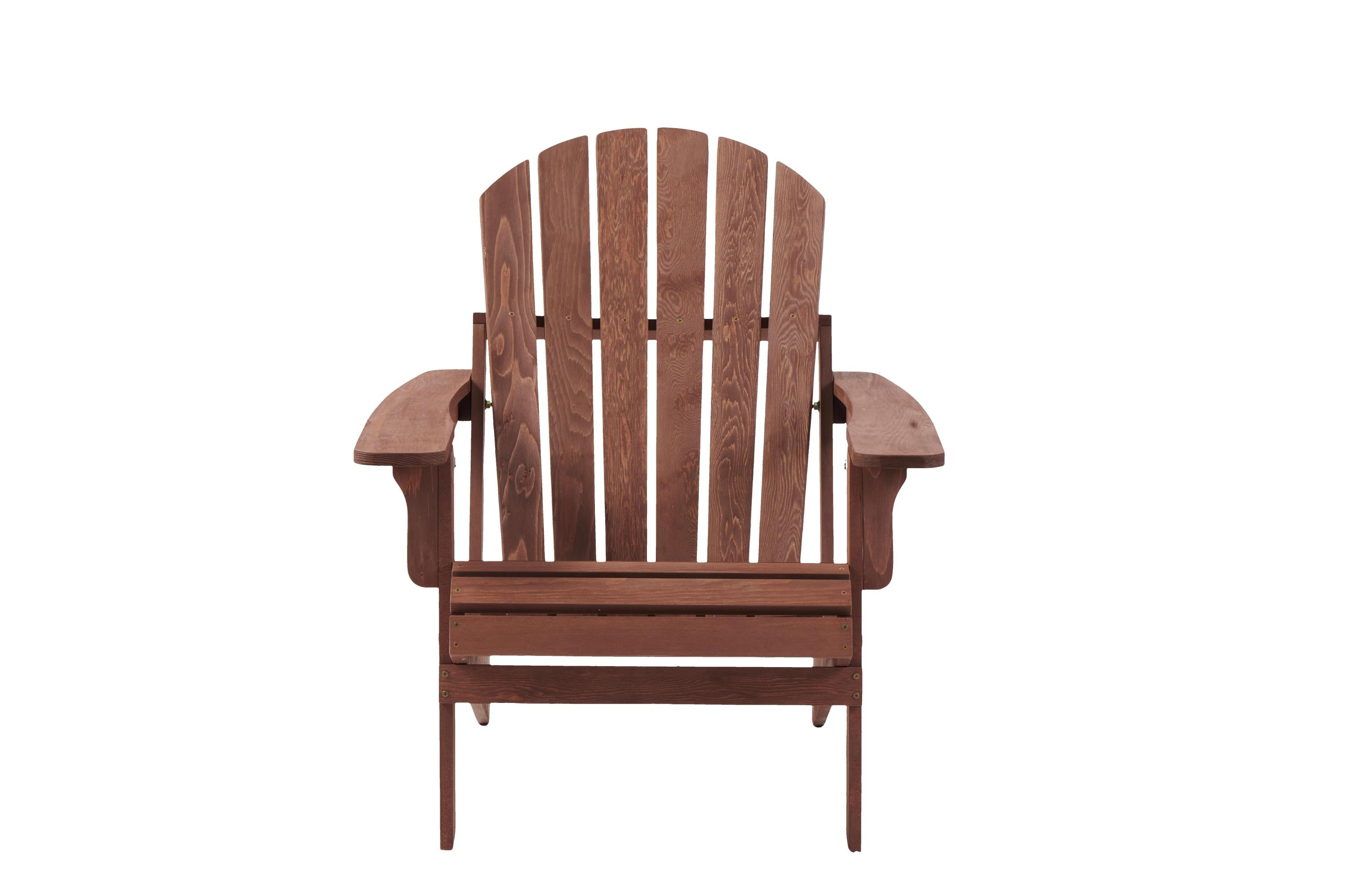 Oversize Wooden Outdoor Folding Adirondack Chair with Pre-Assembled BackRest & SeatBoard, Wood Patio Chair for Garden Backyard Porch Pool Deck Firepit