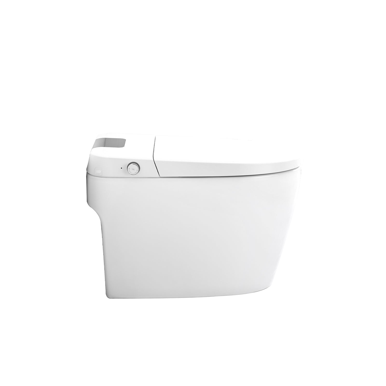 Smart Toilet Bidet Combo with Foot Sensor Open Cover/Seat, LED Display, Self-Cleaning Nozzle, Heated Seat, Night Light, Knob Control, Power Outage Flushing, Soft Close, Auto Flush, with Remote Control