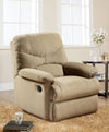 ACME Arcadia Recliner (Motion) in Beige Microfiber 00626